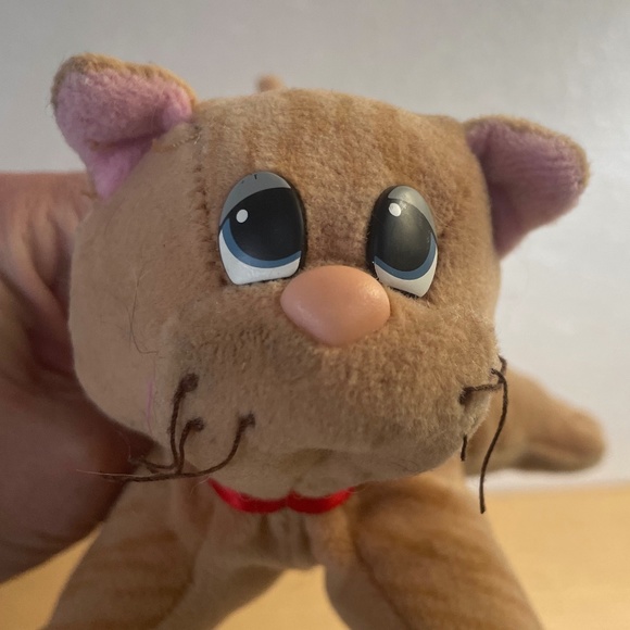 Vintage Tonka Pound Purries Cat Plush Orange Ginger Tabby Striped Stuffed Animal - Picture 4 of 9